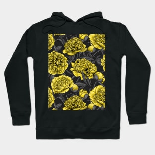 Yellow peony garden Hoodie